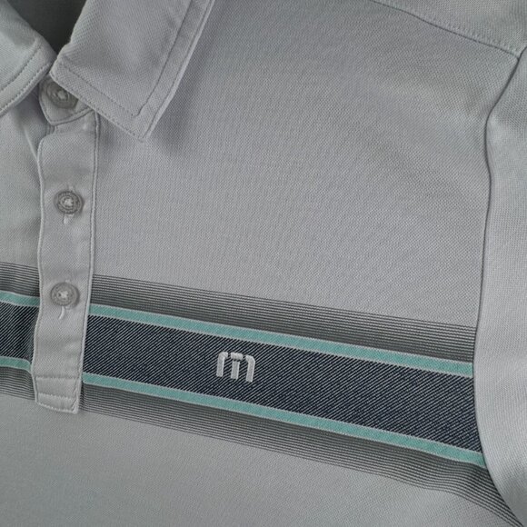 Travis Mathew Short Sleeve Golf Polo Shirt Men White Medium Cotton Polyester - Picture 9 of 15
